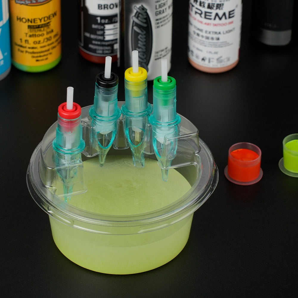 圆形塑料洗针杯