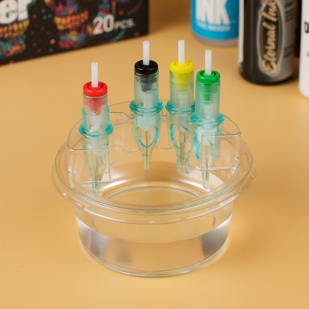 圆形塑料洗针杯