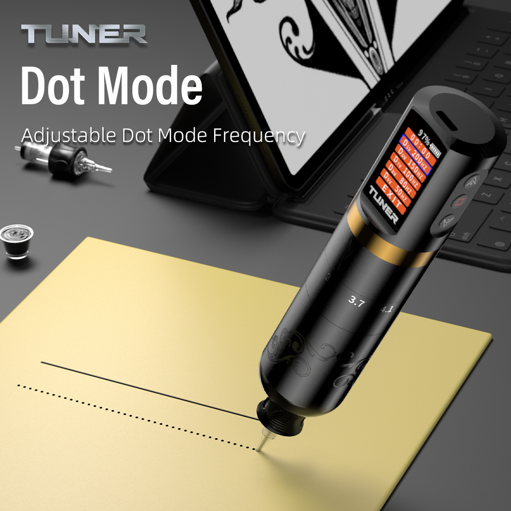 Profesionální bezdrátový tetovací strojek – silný motor, stabilní výkon, dlouhá výdrž