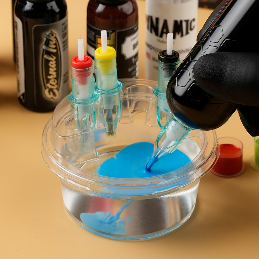 圆形塑料洗针杯