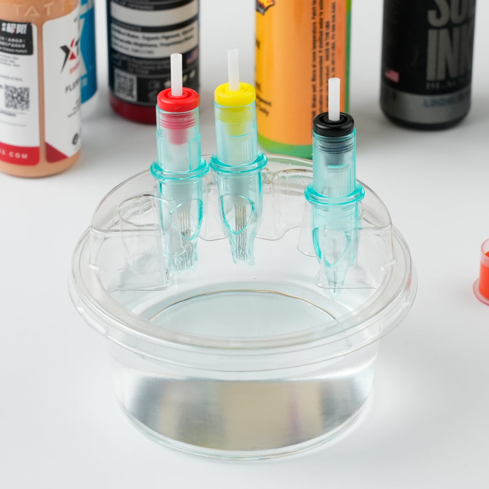 圆形塑料洗针杯