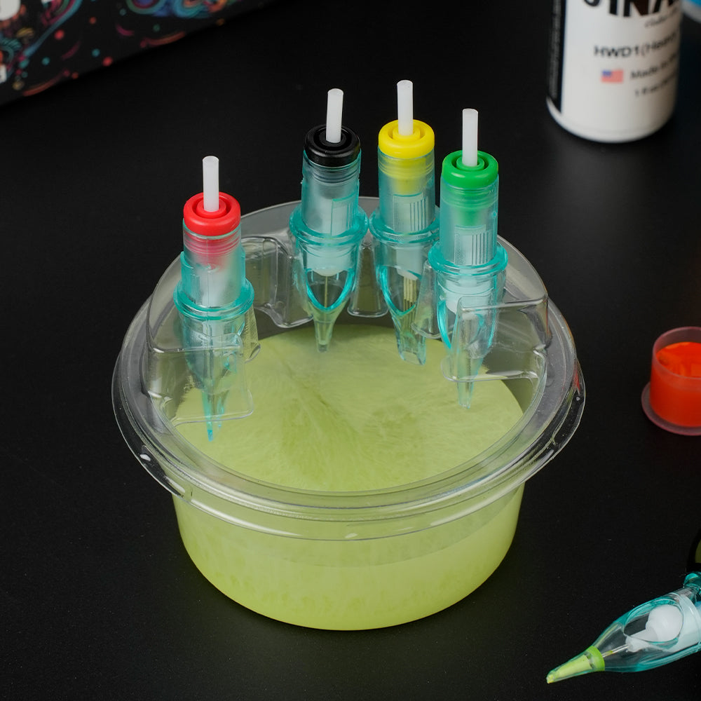 圆形塑料洗针杯