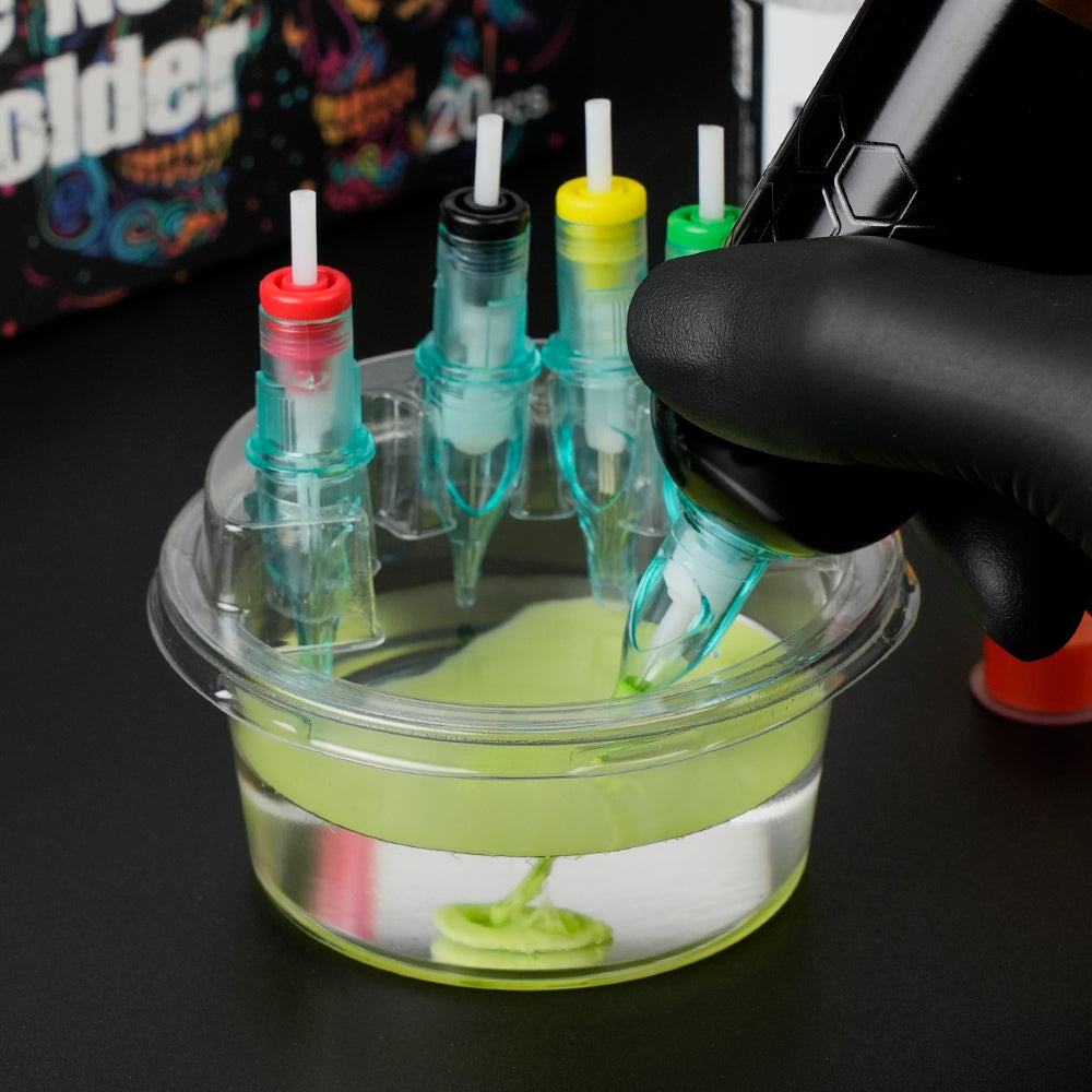 圆形塑料洗针杯