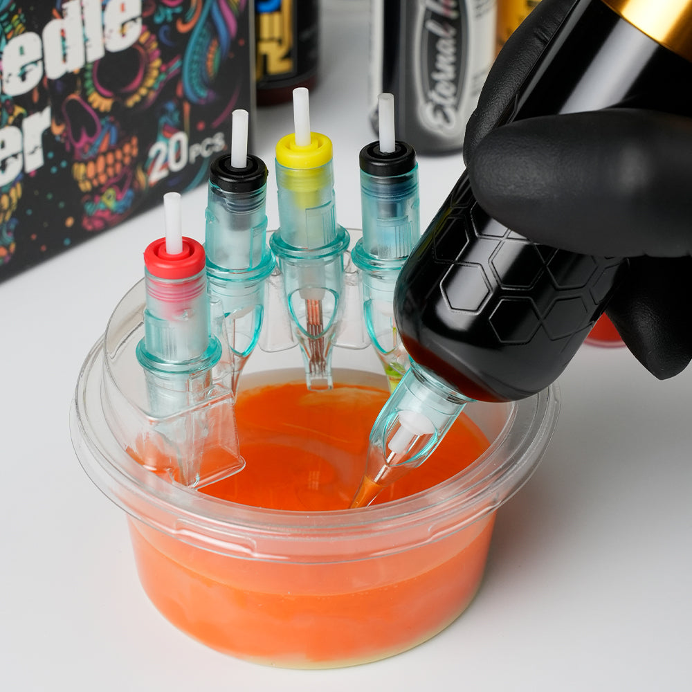 圆形塑料洗针杯