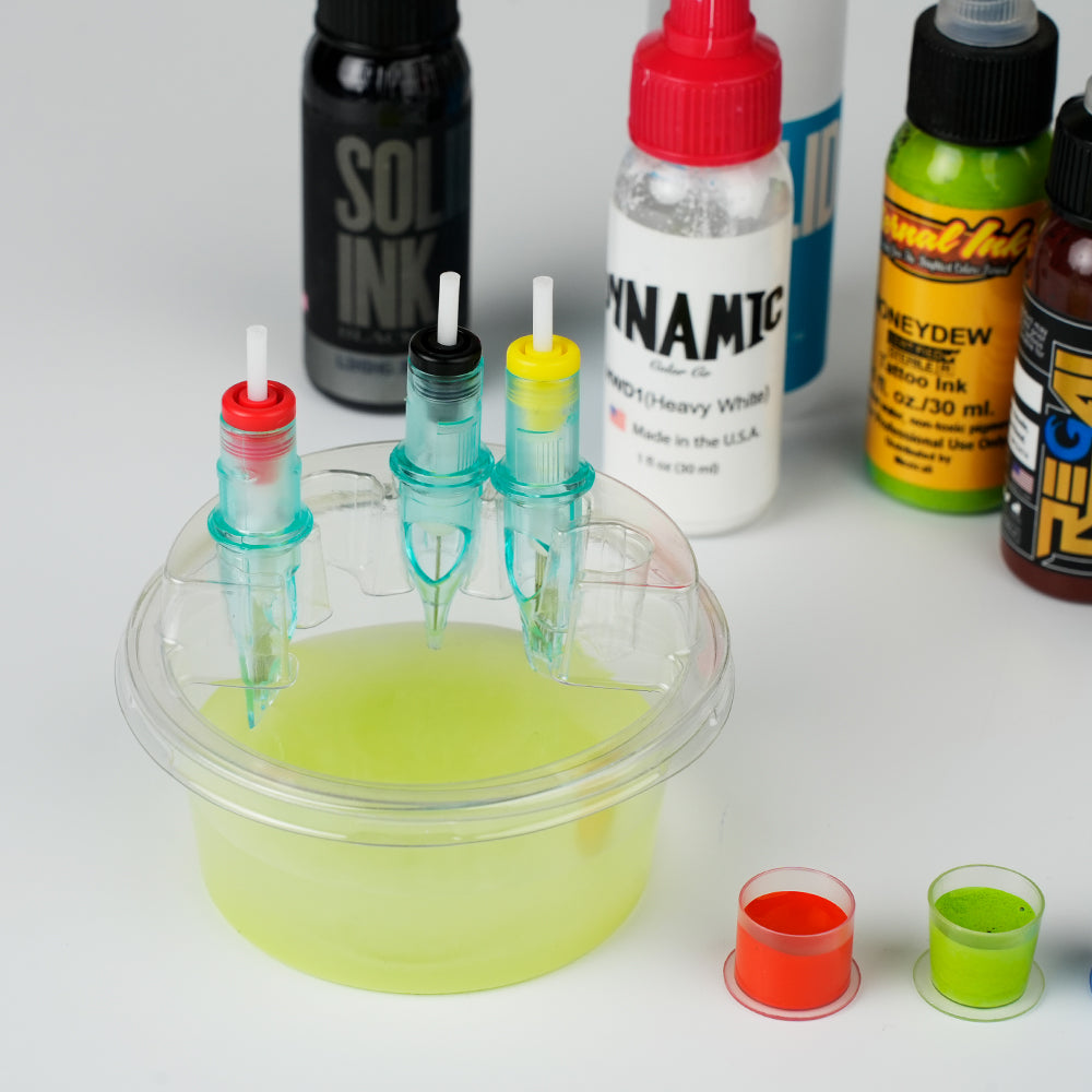 圆形塑料洗针杯